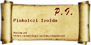 Piskolczi Izolda névjegykártya